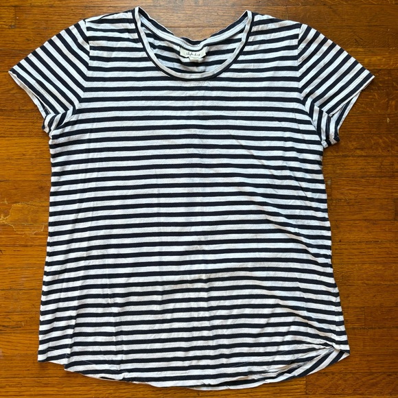 Style & Co. Tops - Style & Co Navy And White Stripe T-Shirt M